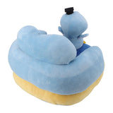 Baby Learn Sitting Support Seats Anti Fall Anti Side Turning Rechargeable Plush Baby Learning to Sit Chair for Indoor Outdoor Blue Penguin