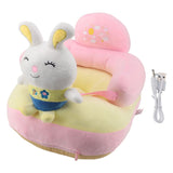 Darrahopens Baby & Kids > Kid's Furniture > Kid's Tables, Chairs & Seats Baby Learn Sitting Support Seats Anti Fall Anti Side Turning Rechargeable Plush Baby Learning to Sit Chair for Indoor Outdoor Rabbit In Australia - Darrahopens