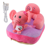 Baby Support Seat Sofa Soft Plush Comfortable Adjustable Angles Bluetooth Function Baby Sitting Support for Indoor Elephant In Australia - Darrahopens