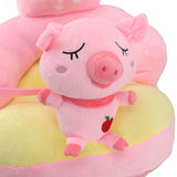 Baby Support Seat Sofa Soft Plush Comfortable Adjustable Angles Bluetooth Function Baby Sitting Support for Indoor Pink Pig In Australia - Darrahopens