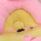 Baby Support Seat Sofa Soft Plush Comfortable Adjustable Angles Bluetooth Function Baby Sitting Support for Indoor Pink Pig In Australia - Darrahopens