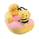 Darrahopens Baby & Kids > Kid's Furniture > Kid's Tables, Chairs & Seats Baby Sofa Chair Floor Support Seat Bluetooth Plush Cute Cartoon Animal Adjustable Baby Learn to Sit Up Chair with USB Cable for Toddlers Boys Girls Bee In Australia - Darrahopens