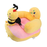 Darrahopens Baby & Kids > Kid's Furniture > Kid's Tables, Chairs & Seats Baby Sofa Chair Floor Support Seat Bluetooth Plush Cute Cartoon Animal Adjustable Baby Learn to Sit Up Chair with USB Cable for Toddlers Boys Girls Bee In Australia - Darrahopens