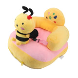 Darrahopens Baby & Kids > Kid's Furniture > Kid's Tables, Chairs & Seats Baby Sofa Chair Floor Support Seat Bluetooth Plush Cute Cartoon Animal Adjustable Baby Learn to Sit Up Chair with USB Cable for Toddlers Boys Girls Bee In Australia - Darrahopens