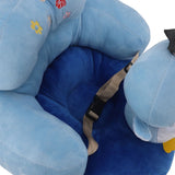 Baby Sofa Chair Floor Support Seat Bluetooth Plush Cute Cartoon Animal Adjustable Baby Learn to Sit Up Chair with USB Cable for Toddlers Boys Girls Blue Penguin
