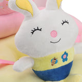 Darrahopens Baby & Kids > Kid's Furniture > Kid's Tables, Chairs & Seats Baby Sofa Chair Floor Support Seat Bluetooth Plush Cute Cartoon Animal Adjustable Baby Learn to Sit Up Chair with USB Cable for Toddlers Boys Girls Bunny In Australia - Darrahopens