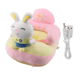 Darrahopens Baby & Kids > Kid's Furniture > Kid's Tables, Chairs & Seats Baby Sofa Chair Floor Support Seat Bluetooth Plush Cute Cartoon Animal Adjustable Baby Learn to Sit Up Chair with USB Cable for Toddlers Boys Girls Bunny In Australia - Darrahopens