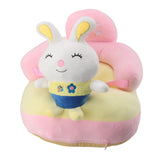 Darrahopens Baby & Kids > Kid's Furniture > Kid's Tables, Chairs & Seats Baby Sofa Chair Floor Support Seat Bluetooth Plush Cute Cartoon Animal Adjustable Baby Learn to Sit Up Chair with USB Cable for Toddlers Boys Girls Bunny In Australia - Darrahopens