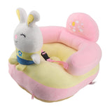 Darrahopens Baby & Kids > Kid's Furniture > Kid's Tables, Chairs & Seats Baby Sofa Chair Floor Support Seat Bluetooth Plush Cute Cartoon Animal Adjustable Baby Learn to Sit Up Chair with USB Cable for Toddlers Boys Girls Bunny In Australia - Darrahopens