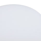 Modern Hourglass Shaped Stool Round End Table Stool for Shoe Changing Home Use 43x30cm White