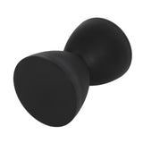 Modern Hourglass Shaped Stool Round End Table Stool for Shoe Changing Home Use 43x30cm Black
