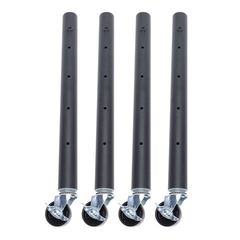 4PCS Furniture Legs with Caster Wheels Heavy Duty Carbon Steel Table Leg Extender Riser for Cabinet Sofa Bed Couch Coffee Table 51cm/20.1in In Australia - Darrahopens