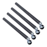 4PCS Furniture Legs with Caster Wheels Heavy Duty Carbon Steel Table Leg Extender Riser for Cabinet Sofa Bed Couch Coffee Table 51cm/20.1in