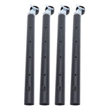 4PCS Furniture Legs with Caster Wheels Heavy Duty Carbon Steel Table Leg Extender Riser for Cabinet Sofa Bed Couch Coffee Table 51cm/20.1in