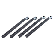4PCS Furniture Legs with Caster Wheels Heavy Duty Carbon Steel Table Leg Extender Riser for Cabinet Sofa Bed Couch Coffee Table 51cm/20.1in