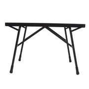 Camping Folding Table Professional Adjustable Height Aluminum Alloy Camping Side Table for Outdoor Hiking Picnics BBQ Cooking Black
