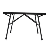 Camping Folding Table Professional Adjustable Height Aluminum Alloy Camping Side Table for Outdoor Hiking Picnics BBQ Cooking Black