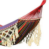 Backyard Hammock with Tassels 500lb Load Bearing Single Double Hammock with Hanging Ropes for Outdoor Garden Courtyard Camping Red In Australia - Darrahopens