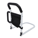 Bed Rails for Elderly Adults Safety Fall Prevention Guard Bed Assist Rail with Double Grab Bars and Storage Pocket for Seniors Patients
