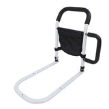 Bed Rails for Elderly Adults Safety Fall Prevention Guard Bed Assist Rail with Double Grab Bars and Storage Pocket for Seniors Patients