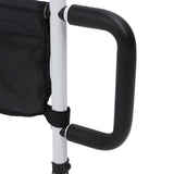 Bed Rails for Elderly Adults Safety Fall Prevention Guard Bed Assist Rail with Double Grab Bars and Storage Pocket for Seniors Patients