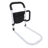 Bed Rails for Elderly Adults Safety Fall Prevention Guard Bed Assist Rail with Double Grab Bars and Storage Pocket for Seniors Patients