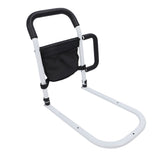 Bed Rails for Elderly Adults Safety Fall Prevention Guard Bed Assist Rail with Double Grab Bars and Storage Pocket for Seniors Patients