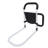 Bed Rails for Elderly Adults Safety Fall Prevention Guard Bed Assist Rail with Double Grab Bars and Storage Pocket for Seniors Patients