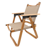 Kids Camping Chair Aluminum Alloy Wood Grain Canvas Portable Folding Camp Chair for Children Under 6 Years Old