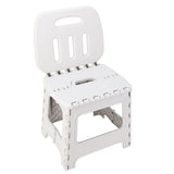 Folding Step Stool PP Thickened Portable Small Kids Step Stool with Handle for Outdoor Camping Fishing Picnic Grey L