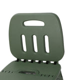 Folding Step Stool PP Thickened Portable Small Kids Step Stool with Handle for Outdoor Camping Fishing Picnic Green L