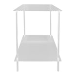 Side Table Acrylic 2 Tier Simple Lightweight Modern Bedside Table for Living Room Bedroom