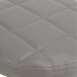 Low Roller Seat PU Leather Low Stool Mute Wheel Swivel Low Height Round Roller Chair for Home Office Garage Shop Gray In Australia - Darrahopens