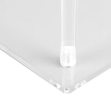 3 Tier Small Acrylic Side Table Clear Small Nightstand Bedside Table for Home Living Room Bedroom Square