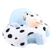 Infant Support Seat with Two Handles Comfortable Plush Cartoon Anti Slip Bottom Infant Learning Sitting Chair for Home In Australia - Darrahopens