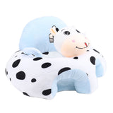 Infant Support Seat with Two Handles Comfortable Plush Cartoon Anti Slip Bottom Infant Learning Sitting Chair for Home In Australia - Darrahopens