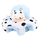 Infant Support Seat with Two Handles Comfortable Plush Cartoon Anti Slip Bottom Infant Learning Sitting Chair for Home In Australia - Darrahopens