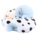 Infant Support Seat with Two Handles Comfortable Plush Cartoon Anti Slip Bottom Infant Learning Sitting Chair for Home In Australia - Darrahopens