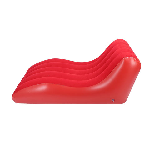 Inflatable Lounger Sofa PVC Comfortable Portable Sleeping Camping Sofa Bed for Home Picnics Hiking Park Travel Red In Australia - Darrahopens