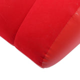 Inflatable Lounger Sofa PVC Comfortable Portable Sleeping Camping Sofa Bed for Home Picnics Hiking Park Travel Red