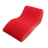Inflatable Lounger Sofa PVC Comfortable Portable Sleeping Camping Sofa Bed for Home Picnics Hiking Park Travel Red