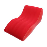 Inflatable Lounger Sofa PVC Comfortable Portable Sleeping Camping Sofa Bed for Home Picnics Hiking Park Travel Red