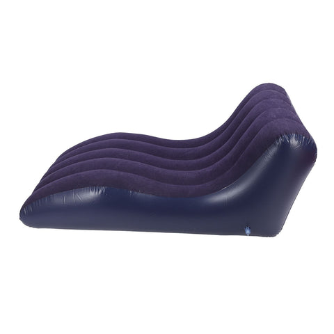 Inflatable Lounger Sofa PVC Comfortable Portable Sleeping Camping Sofa Bed for Home Picnics Hiking Park Travel Navy Blue In Australia - Darrahopens
