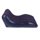 Inflatable Lounger Sofa PVC Comfortable Portable Sleeping Camping Sofa Bed for Home Picnics Hiking Park Travel Navy Blue