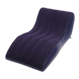 Inflatable Lounger Sofa PVC Comfortable Portable Sleeping Camping Sofa Bed for Home Picnics Hiking Park Travel Navy Blue