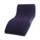 Inflatable Lounger Sofa PVC Comfortable Portable Sleeping Camping Sofa Bed for Home Picnics Hiking Park Travel Navy Blue