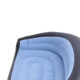 Inflatable Chair PVC and Velvet Water Proof Comfortable Portable Blow Up Couch for Outdoor Blue In Australia - Darrahopens