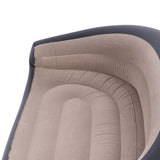 Inflatable Chair PVC and Velvet Water Proof Comfortable Portable Blow Up Couch for Outdoor Brown