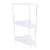 3 Tier Triangular Acrylic Corner Side Table Small Corner Side Table Bathroom Organizer Water Resistant End Table In Australia - Darrahopens