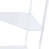 3 Tier Triangular Acrylic Corner Side Table Small Corner Side Table Bathroom Organizer Water Resistant End Table In Australia - Darrahopens